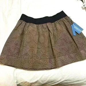 NWT Simply Vera Vera Wang Elastic Waist Lined Bubble Skirt Sz L